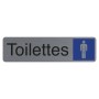 Plaque  adhésive Toilettes homme FR