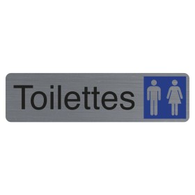 Plaque adhésive Toilettes dame/homme FR