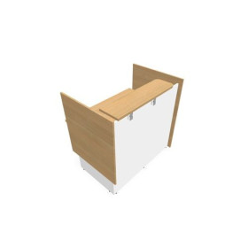 GRETA MOD.HAUT DROIT INDEP. L120XP80XH113,5 PLAN H73,5 VDF LONG A GAUCHE RI MG