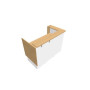 GRETA MOD.HAUT ANGLE INDEP.L160XP80XH113,5 ANGLE A GAUCHE RI MG