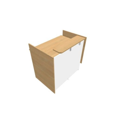 GRETA MOD.HAUT DROIT INDEP. L120XP80XH113,5 PLAN H95 VDF LONG A DROITE RI MG