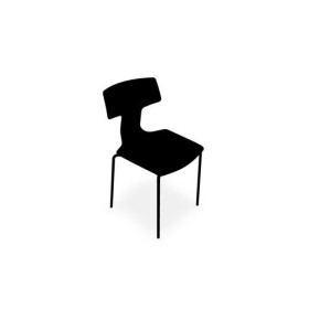 TARA LOT 4 CHAISES POLYPRO 4 PIEDS METAL PU SG