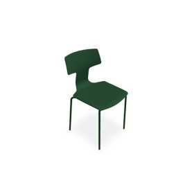 TARA LOT 4 CHAISES POLYPRO 4 PIEDS METAL PP Z6