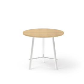 CLARA TABLE D80CM H73,5CM PLTMELAMINE PIED DESIGN RI ZO