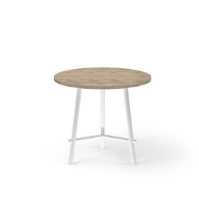 CLARA TABLE D80CM H73,5CM PLTMELAMINE PIED DESIGN R3 ZO