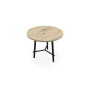 CLARA TABLE D80CM H73,5CM PLTMELAMINE PIED DESIGN R3 ZP