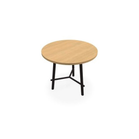 CLARA TABLE D80CM H73,5CM PLTMELAMINE PIED DESIGN RI ZP