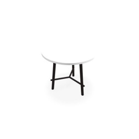 CLARA TABLE D80CM H73,5CM PLTMELAMINE PIED DESIGN MG ZP