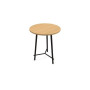 CLARA TABLE D80CM H109,5CM PLT MELAMINE PIED DESIGN RI ZP