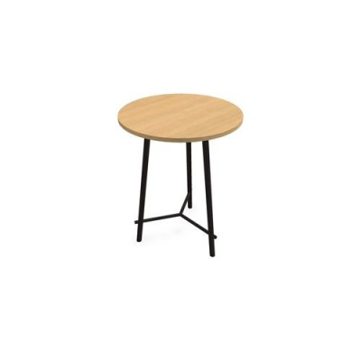 CLARA TABLE D80CM H109,5CM PLT MELAMINE PIED DESIGN RI ZP