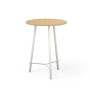 CLARA TABLE D80CM H109,5CM PLT MELAMINE PIED DESIGN RI ZO