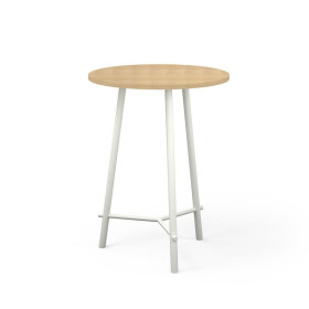 CLARA TABLE D80CM H109,5CM PLT MELAMINE PIED DESIGN RI ZO