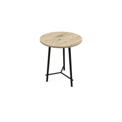 CLARA TABLE D80CM H109,5CM PLT MELAMINE PIED DESIGN R3 ZP