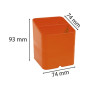Pot à crayonsPEN-CUBE Iderama tangerine