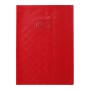 Protège-cahier+Marque-page Grain Madras 22/100ème 21x29,7 rouge + porte étiquett