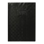 Protège-cahier+Marque-page Grain Madras 22/100ème 21x29,7 noir + porte étiquette