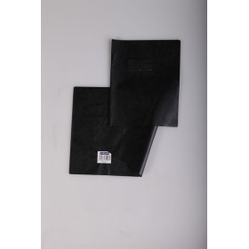 Protège-cahier Grain Cuir 20/100ème 17x22 noir + porte étiquette