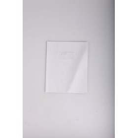Protège-cahier Grain Cuir 20/100ème 17x22 blanc + porte étiquette