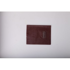 Protège-cahier Grain Cuir 20/100ème 17x22 brun + porte étiquette