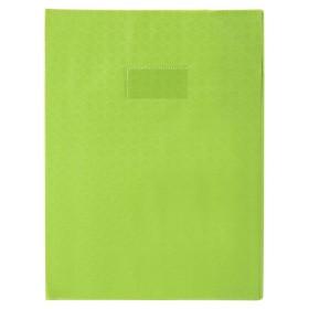 Protège-cahier Grain Losange 18/100ème 21x29,7 vert clair + porte étiquette