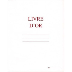 ELV LIVRE D OR 21X29.7CM 148P BLANC 5400