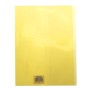 Protège-cahier Cristal Luxe 22/100ème 21x29,7 ransparent jaune + porte étiquette