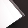 Protège-cahier Cristal Luxe 22/100ème 24x32 transparent incolore + porte étiquet