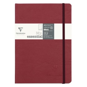 Age Bag My.Essential carnet cousu dos carré 14,8x21cm 192p DOT Rouge papier ivoi