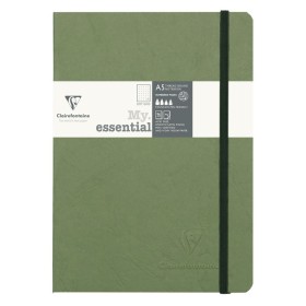 Age Bag My.Essential carnet cousu dos carré 14,8x21cm 192p DOT Vert papier ivoir