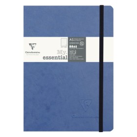 Age Bag My.Essential carnet cousu dos carré 14,8x21cm 192p DOT Bleu papier ivoir