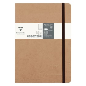 Age Bag My.Essential carnet cousu dos carré 14,8x21cm 192p DOT Tabac papier ivoi