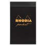 Blocs Pocket Rhodia O&B 7,5x12cm 40f Q.5x5 80g en présentoir de 20 pcs
