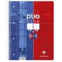 Duo Book reliure intégrale 22,5x29,7cm 80p Q.5x5 + 80p Ligné perfo. 4 trous