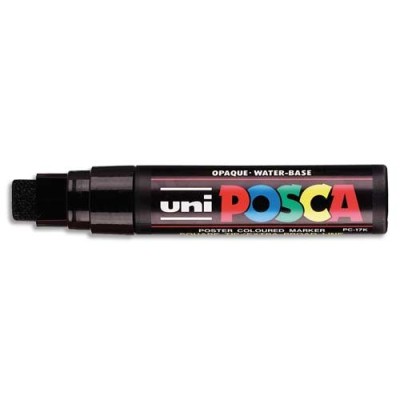 Uniball Posca Marqueur peinture encre Noir à pigmentation et base eau pointe exr