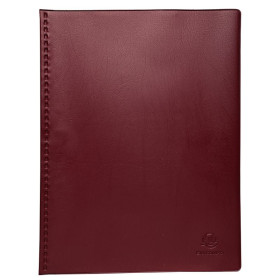Porte-Vues PVC 60V VEGA Opaque Bordeaux