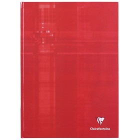Brochure rembordée Rouge 21x29,7cm 192p ligné + marge