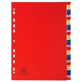 Intercal.A4 Num.1-31 PP coul.+ index