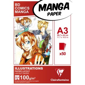 Manga bloc Illustrations A3 50F 100g