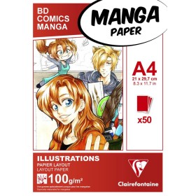 Manga bloc Illustrations A4 50F 100g