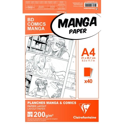 Manga Etui BD/Comic A4 40F O  200g