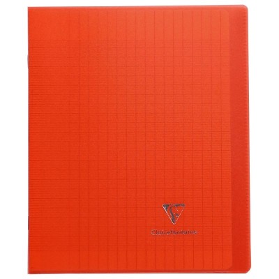 Koverbook piqué polypro transparent Rouge 17x22cm 96p séyès
