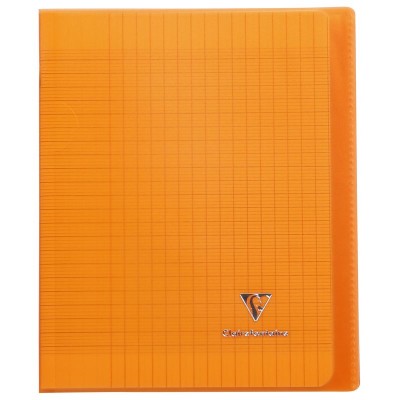 Koverbook piqué polypro transparent Orange 17x22cm 96p séyès