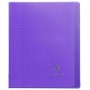 Koverbook piqué polypro transparent Violet 17x22cm 96p séyès