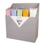 Rouleau de papier crépon 75% couleurs assorties en présentoir de 100 rlx
