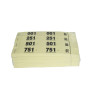 CARNET 50 TICKETS VESTIAIRES - JAUNE
