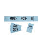 CARNET 50 TICKETS VESTIAIRES - BLEU