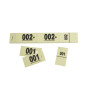 CARNET 50 TICKETS VESTIAIRES - JAUNE