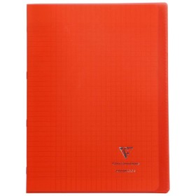Koverbook piqué polypro transparent Rouge 21x29,7cm 96p séyès