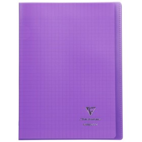 Koverbook piqué polypro transparent Violet 21x29,7cm 96p séyès