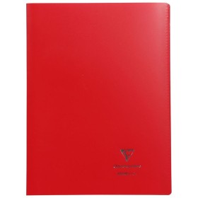 Koverbook piqué polypro opaque Rouge 21x29,7cm 96p séyès